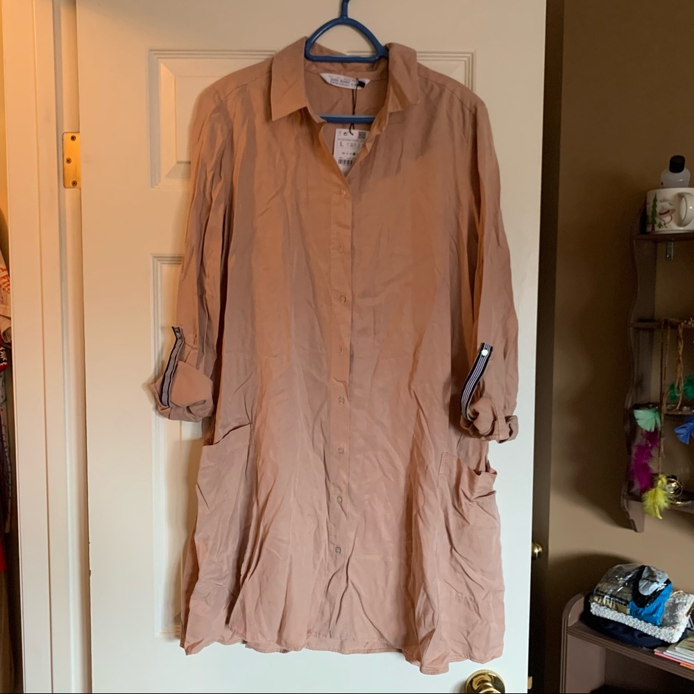Zara tencel dress